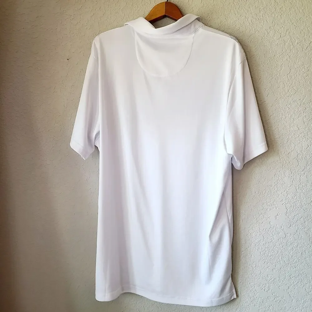 PGA TOUR pro series‎ Golf Polo Shirt Mens XL Ombre Geo High Contrast white